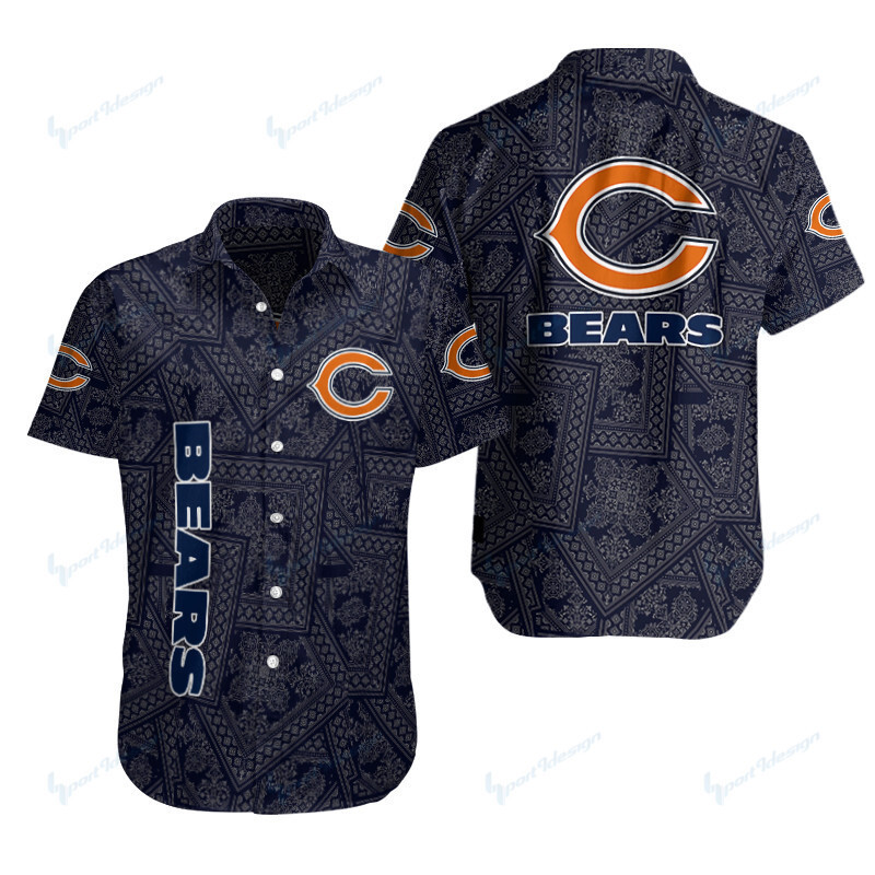 Sizing Chart for Chicago Bears Button Shirt BB093