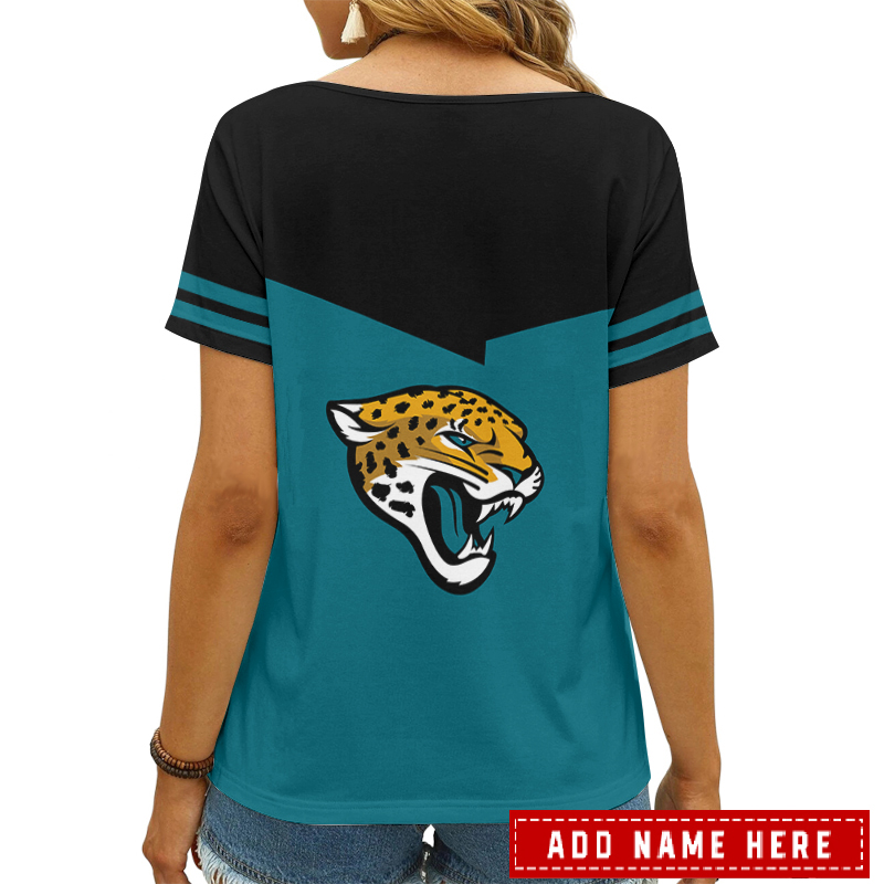 Jacksonville Jaguars Custom NFL Women's T-shirt