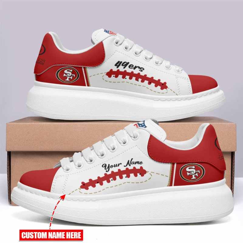 San Francisco 49ers Sneakers - Back View