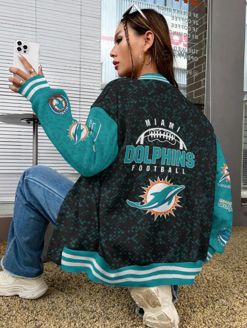 Miami Dolphins Varsity Jacket - Stylish Sports Apparel