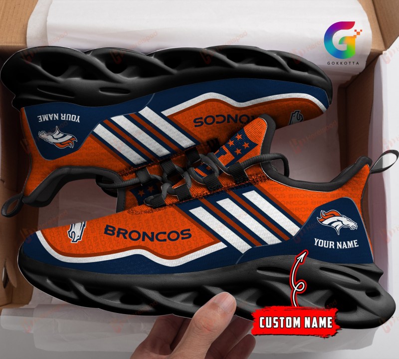 Denver Broncos Personalized Yezy Running Sneakers