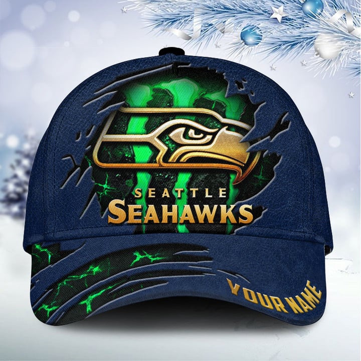 Seattle Seahawks Personalized Classic Cap