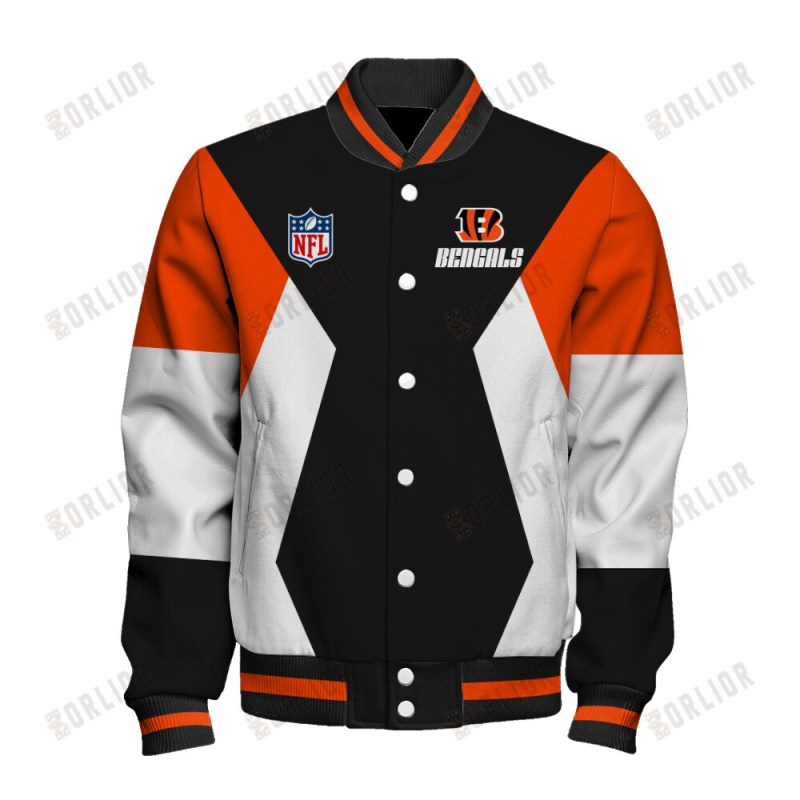 Cincinnati Bengals Unique Design Varsity Jacket