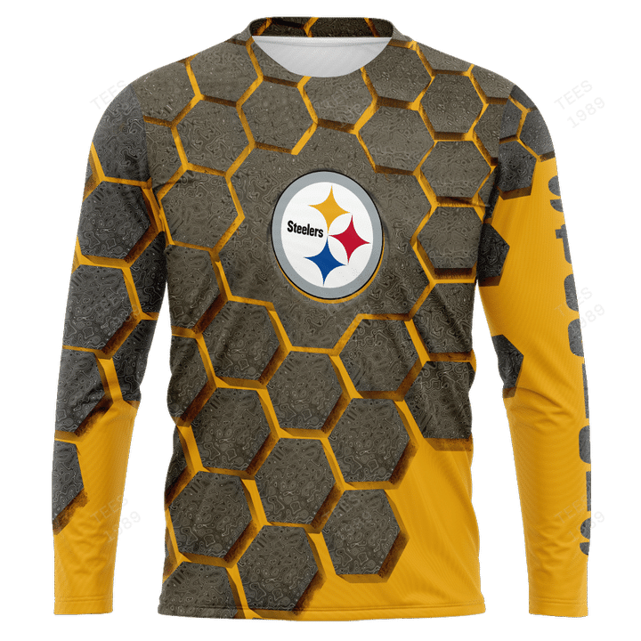 Pittsburgh Steelers All Over Printed Sweater - Back View