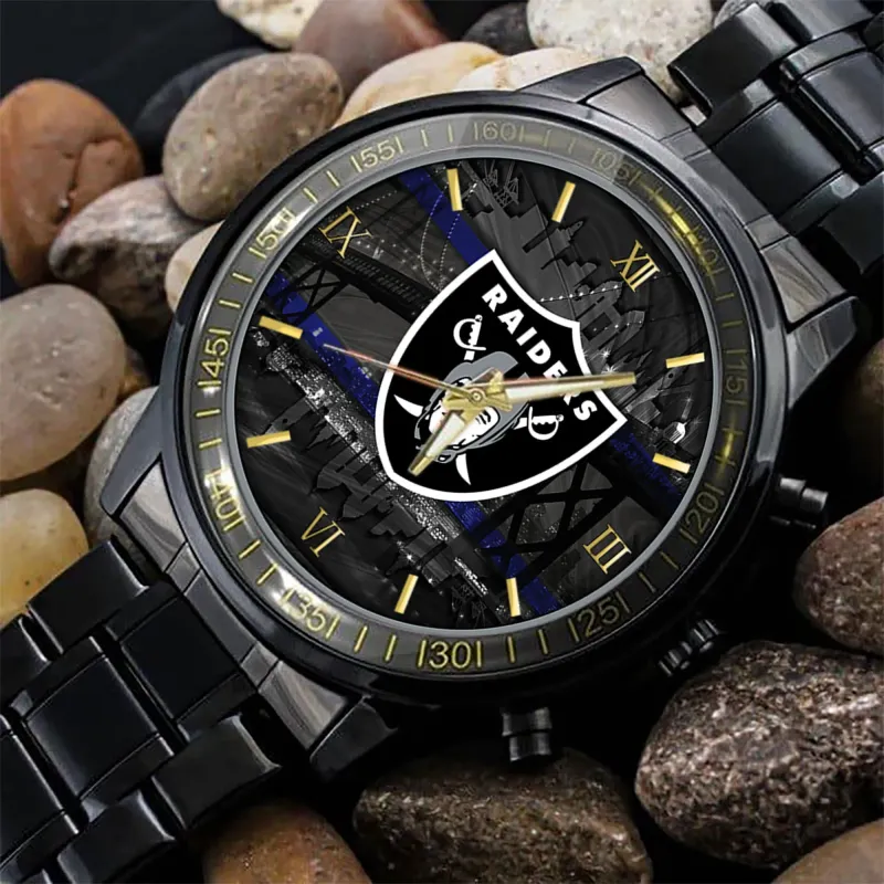 Las Vegas Raiders Black Fashion Watch Image 3