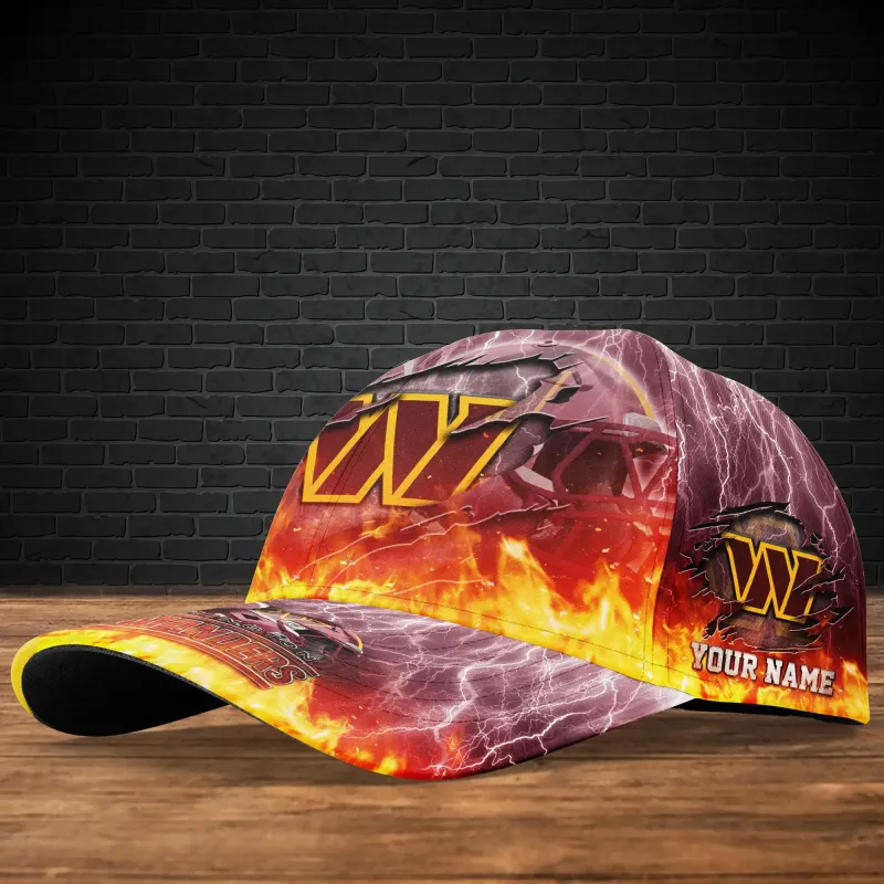 Back View of Washington Commanders Cap