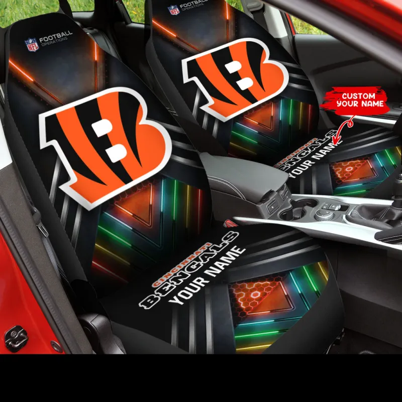 Cincinnati Bengals Personalized Car Seat Covers