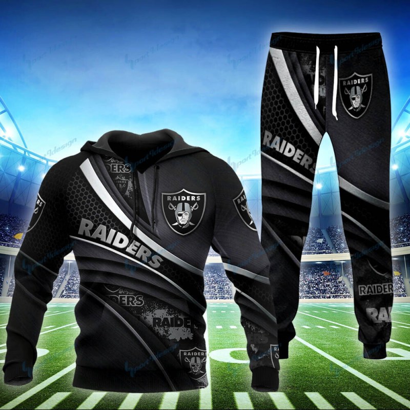 Las Vegas Raiders Personalized Hoodie and Jogger Set