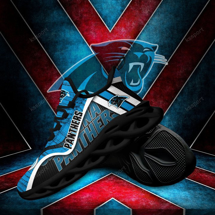Stylish Carolina Panthers Running Sneakers