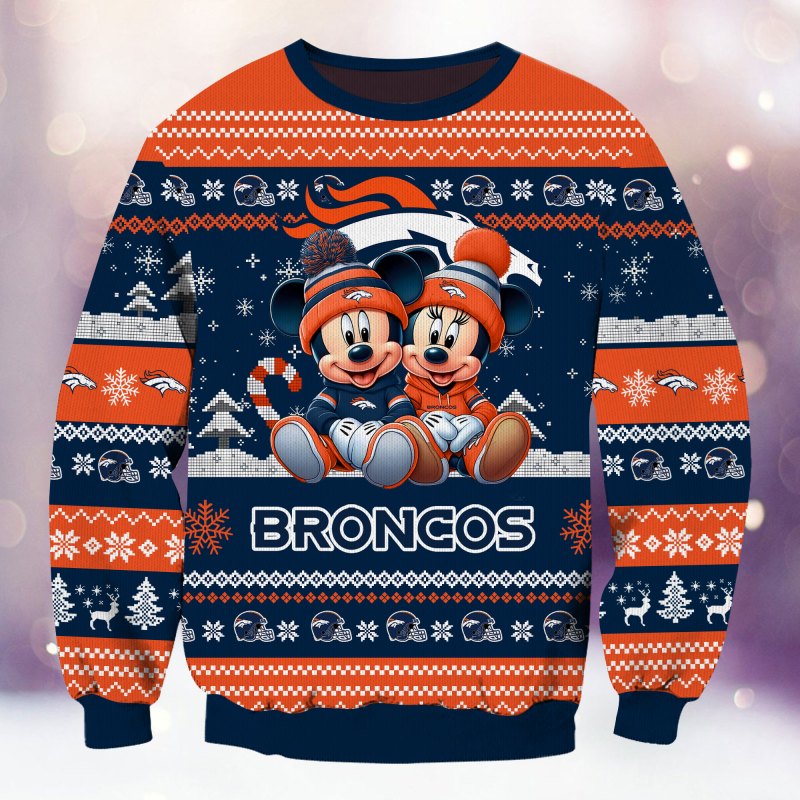 Denver Broncos Ugly Christmas Sweater Design 2