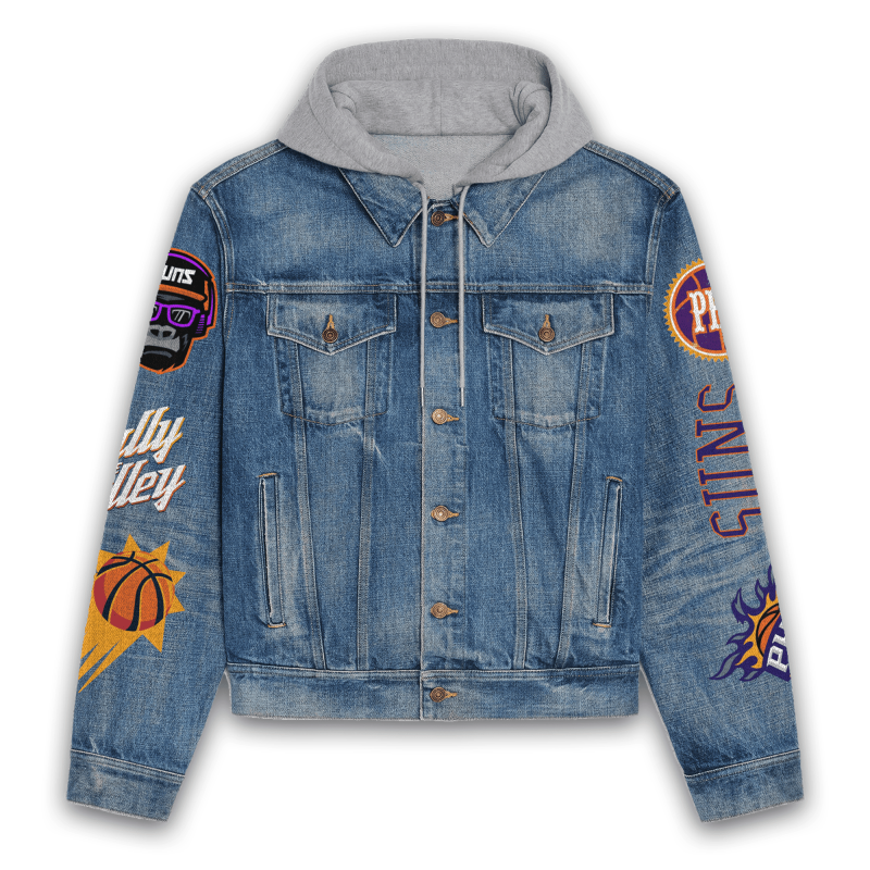 Phoenix Suns Denim Jacket Close Up