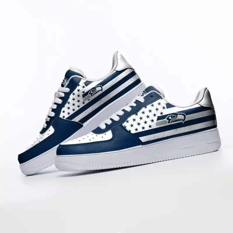 NFL Seattle Seahawks Air Force 1 Sneakers 5 NFL Seattle Seahawks Air Force 1 Sneakers