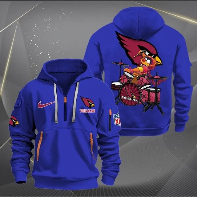 Arizona Cardinals Quarter Zip Hoodie 7