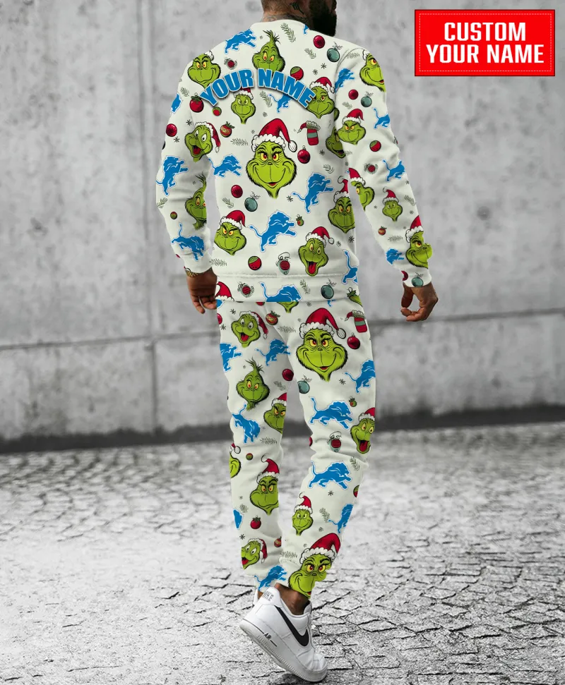 Detroit Lions Christmas Pattern Hoodie