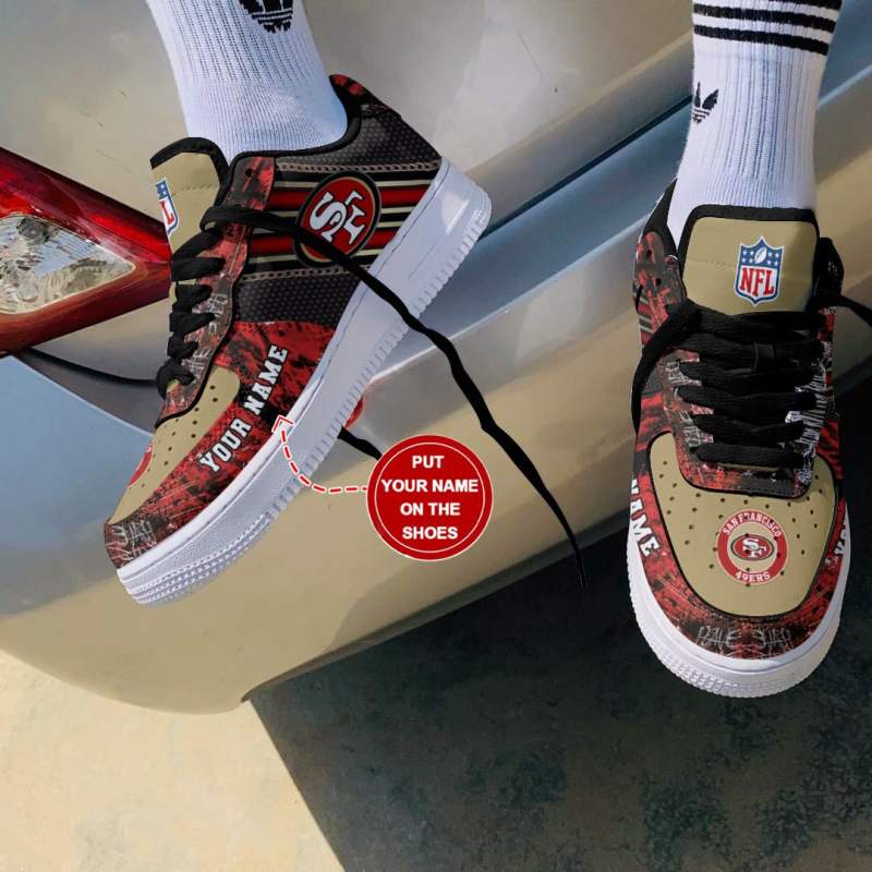 San Francisco 49ers Personalized AF1 Shoes