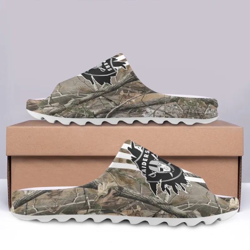 Las Vegas Raiders Yeezy Slippers Image 2