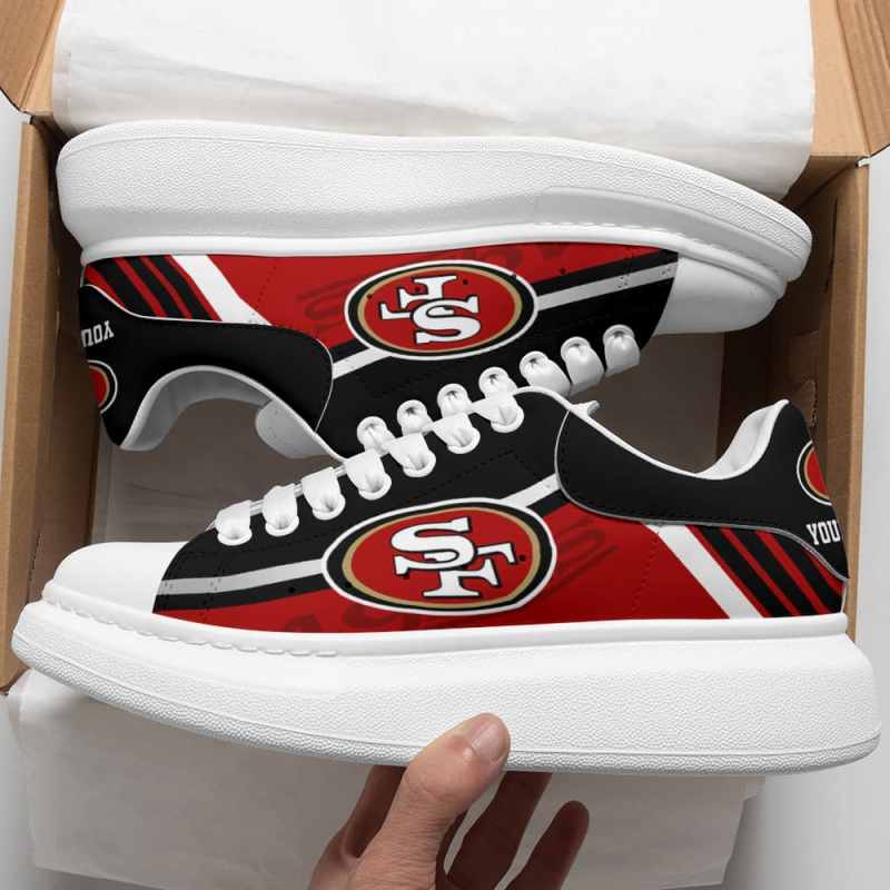 Side View of San Francisco 49ers MQ Sneakers