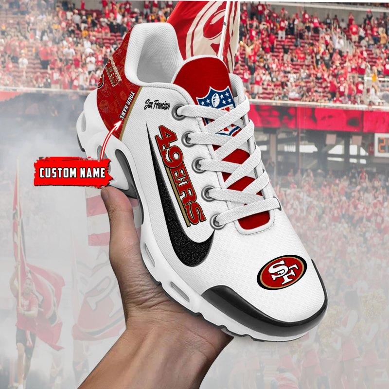 San Francisco 49ers Personalized T-N Youth Sneakers