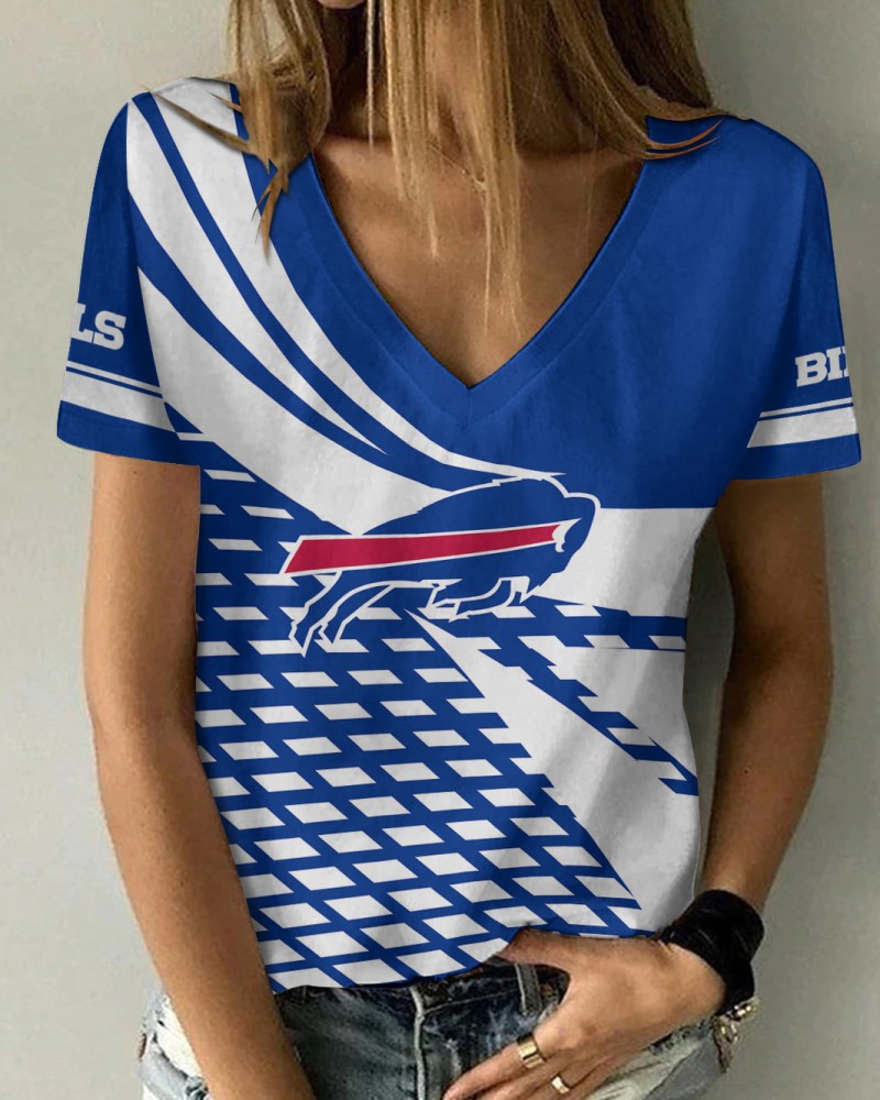 Buffalo Bills Summer V-Neck T-Shirt