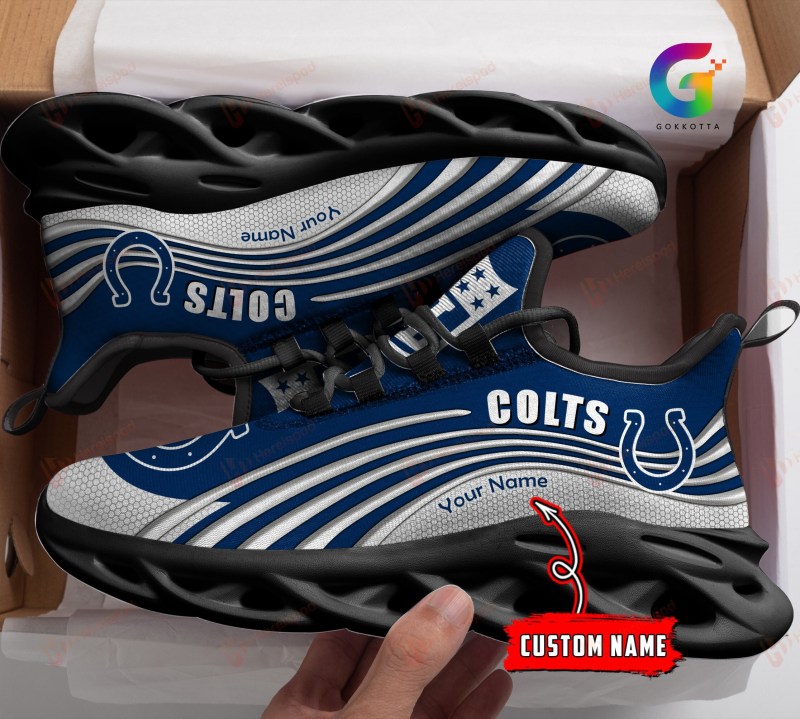 Indianapolis Colts Personalized Yeezy Running Sneakers