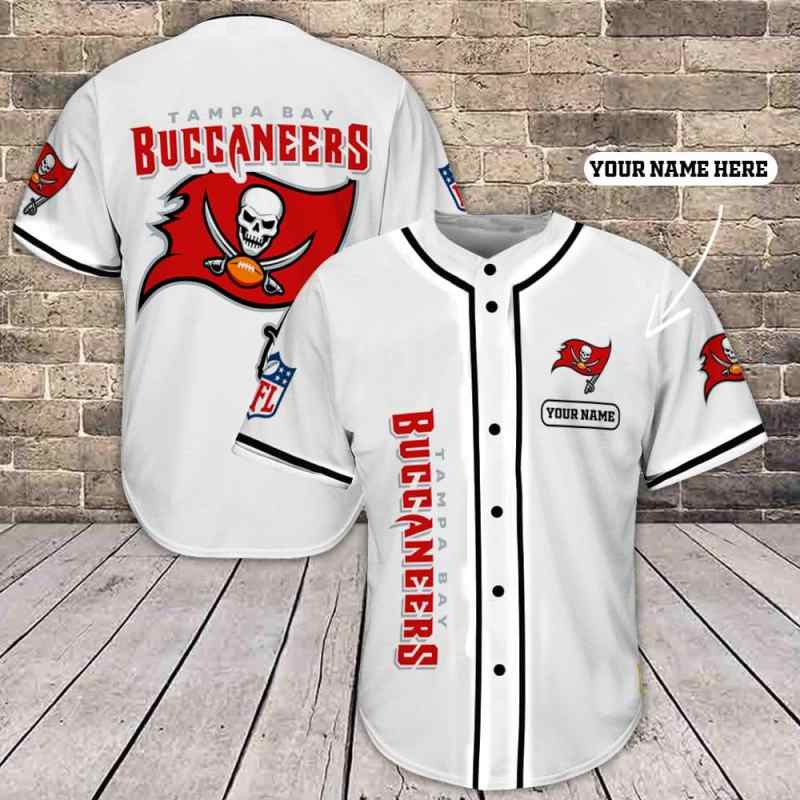 Tampa Bay Buccaneers Baseball Jersey Shirt