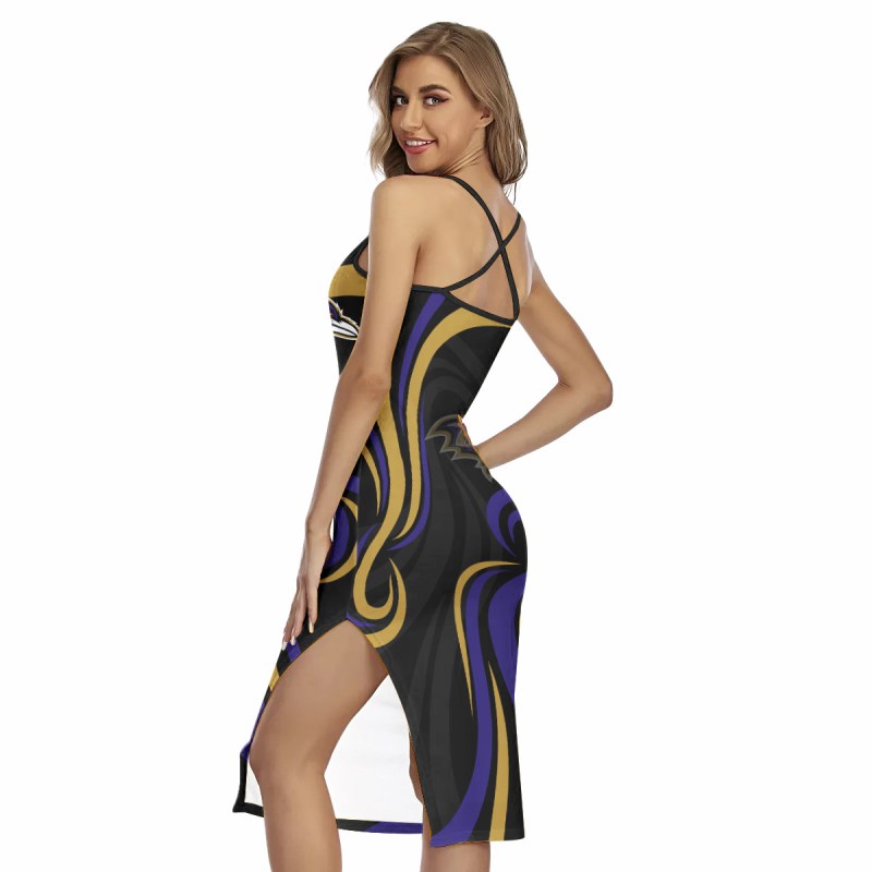 Baltimore Ravens Women's Back Cross Cami Dress