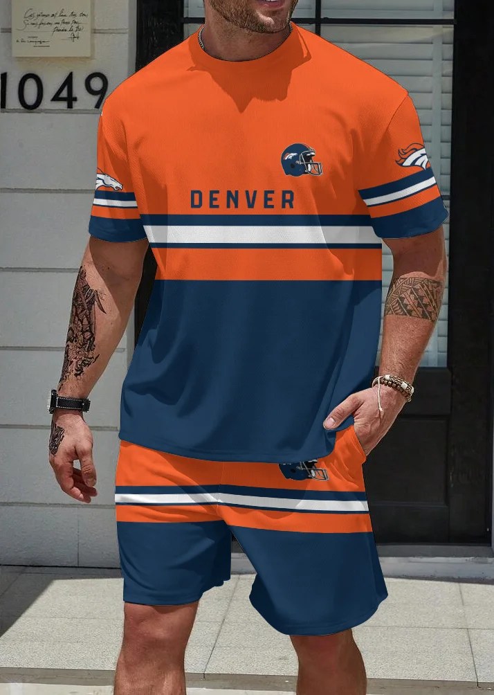 Denver Broncos T-Shirt and Shorts Image 1
