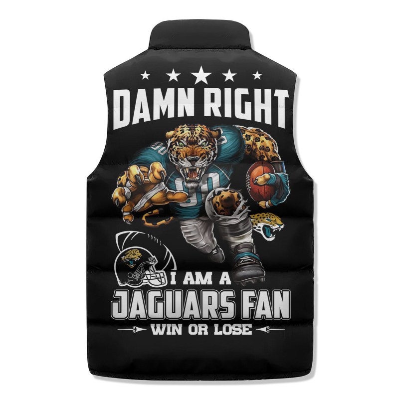 Jacksonville Jaguars Sleeveless Jacket Details
