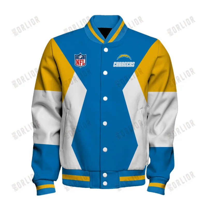 Los Angeles Chargers Varsity Jacket Detail 1