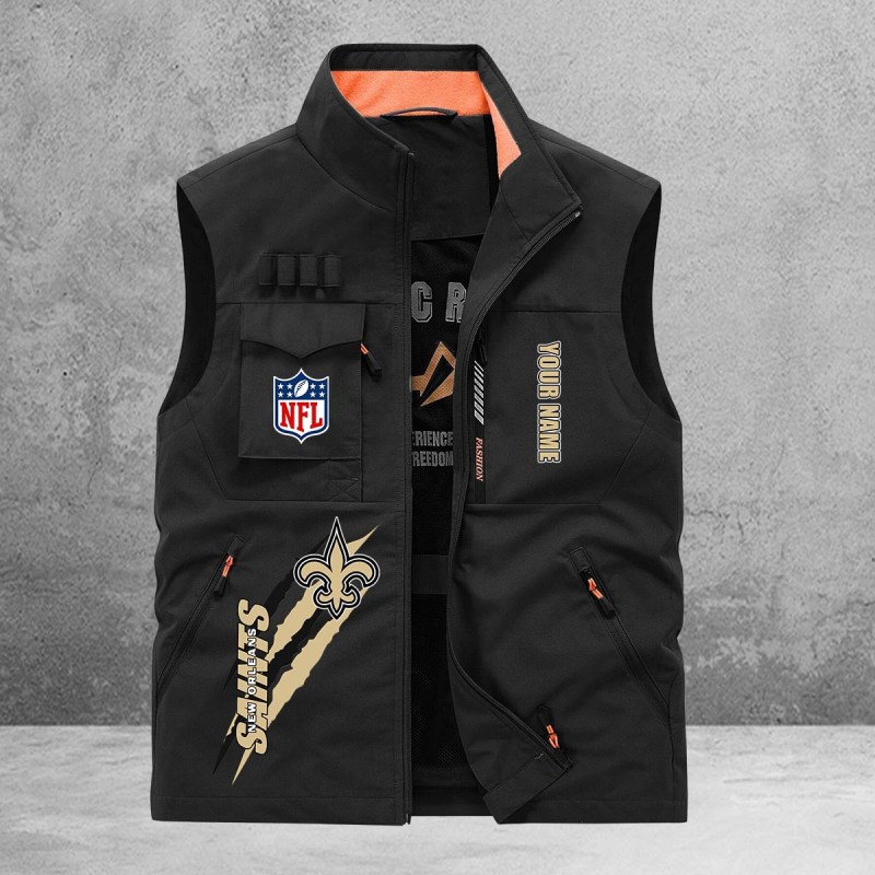 New Orleans Saints Multi-Pockets Vest