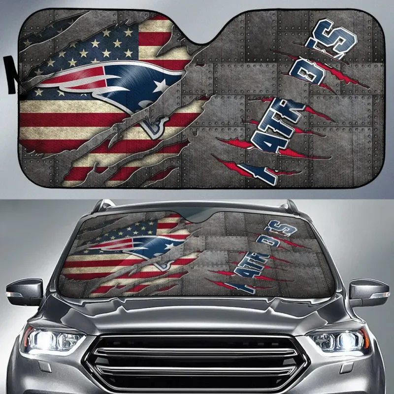 New England Patriots Auto Sun Shade