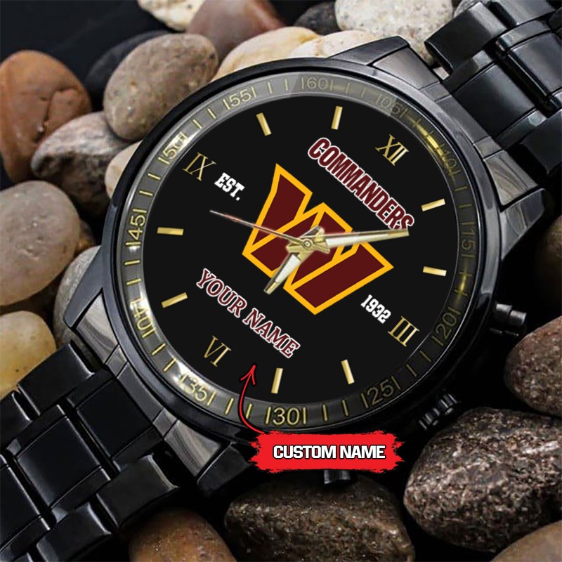 Stylish Black Watch for NFL Fans