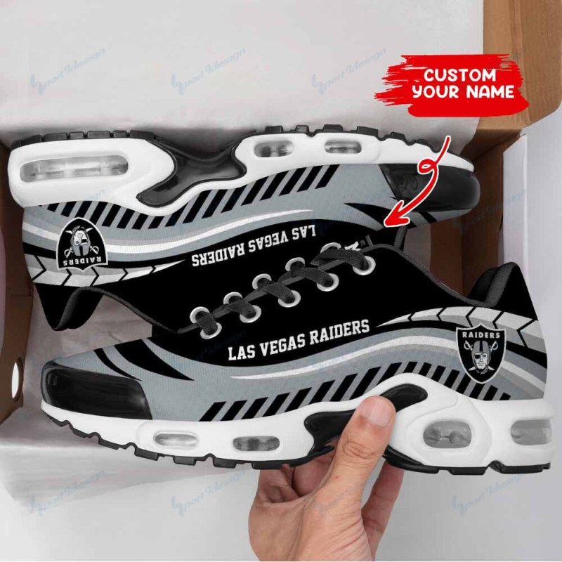 Back view of Las Vegas Raiders Youth Sneakers