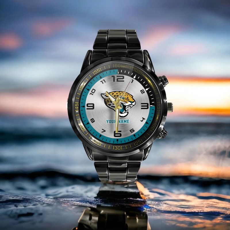 Jacksonville Jaguars Black Hand Watch Gift