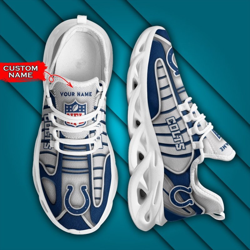 Indianapolis Colts Personalized Yezy Running Sneakers 3