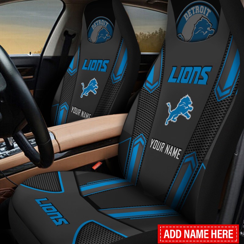 Detroit Lions Personalized Car Seat Covers