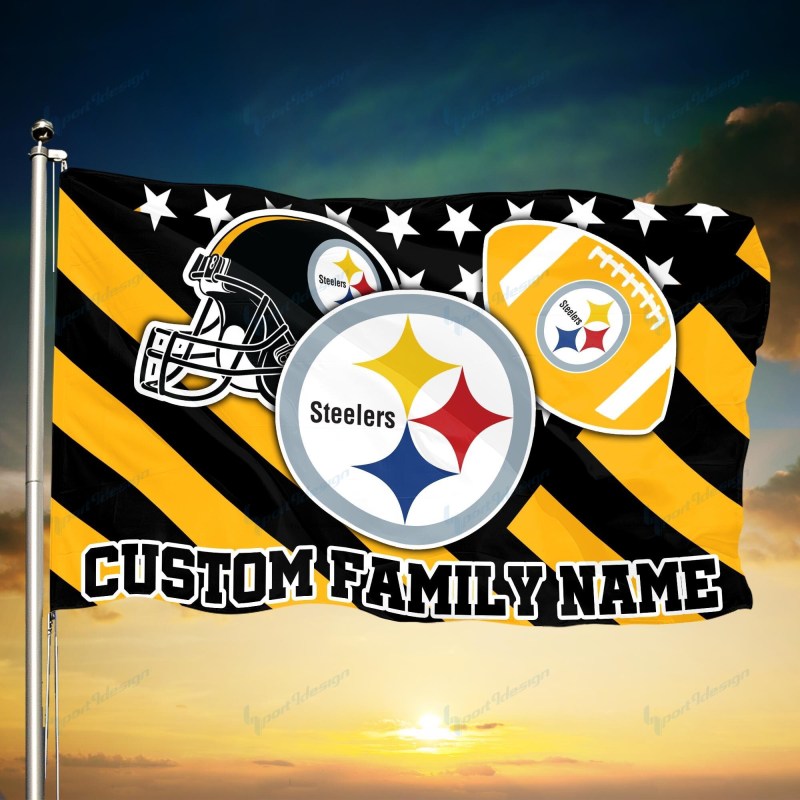 Pittsburgh Steelers Personalized Flag