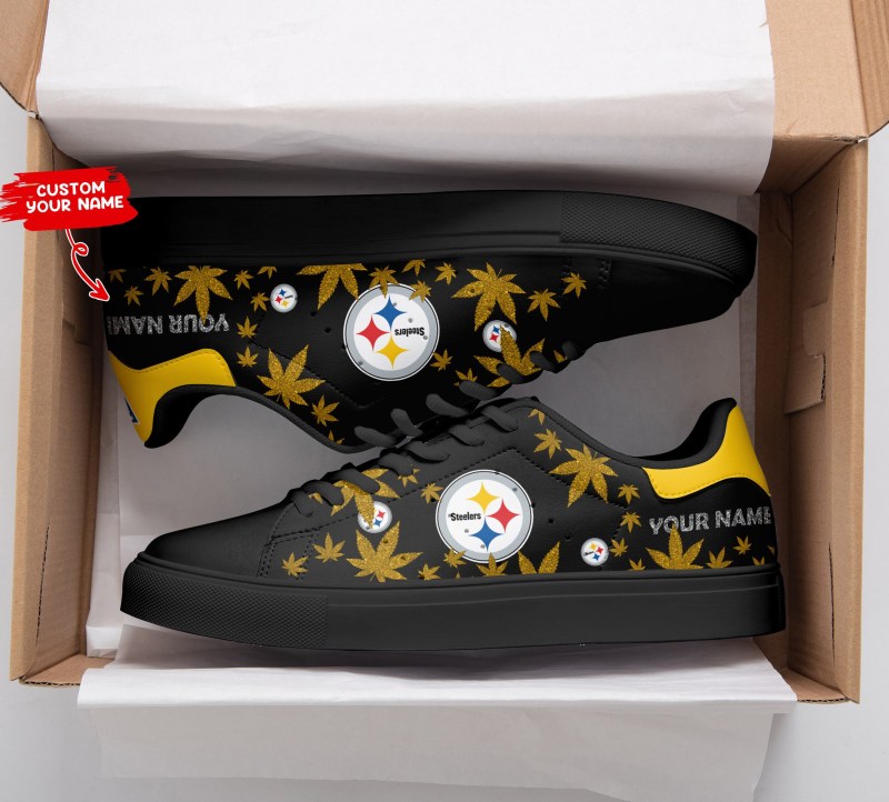 Pittsburgh Steelers Custom Sneakers Back View