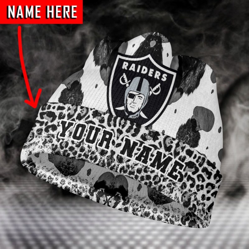 Las Vegas Raiders Personalized Wool Beanie