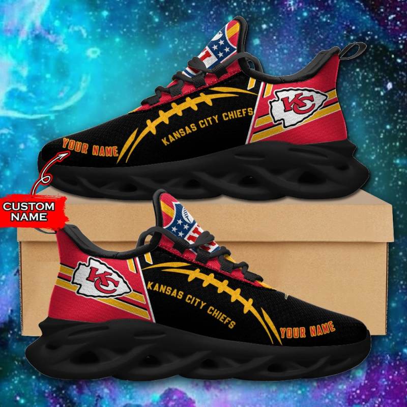 Kansas City Chiefs Personalized Yezy Running Sneakers
