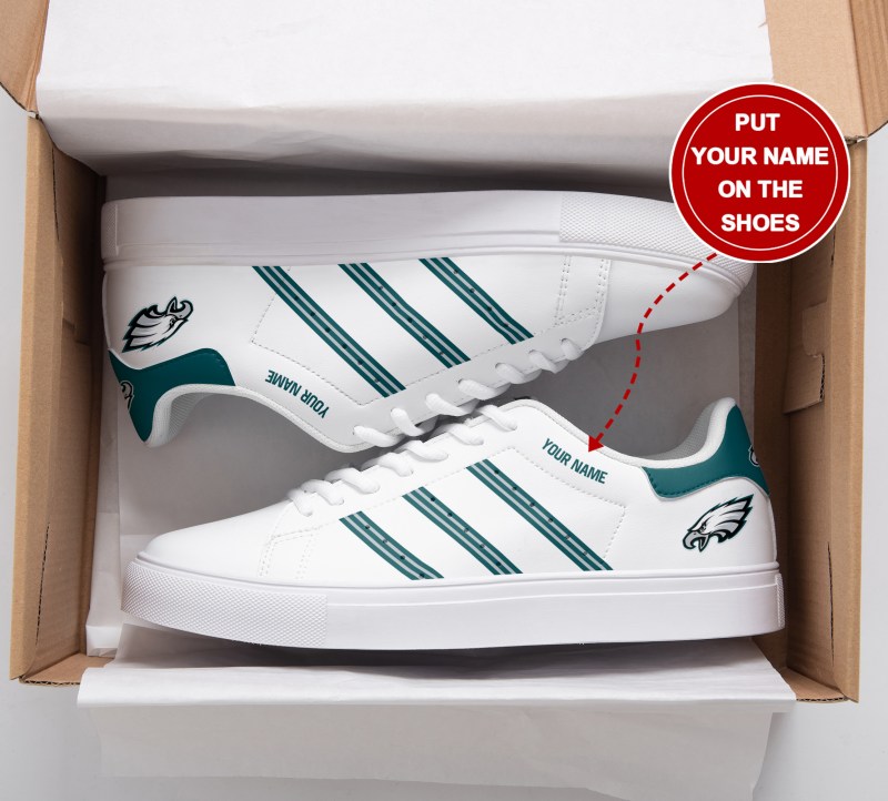 Custom Eagles Sneakers with Eco-Friendly Materials