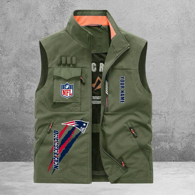 New England Patriots Vest Back View