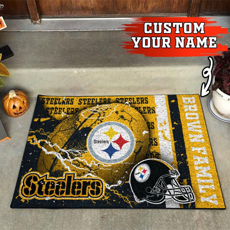 Pittsburgh Steelers Personalized Doormat