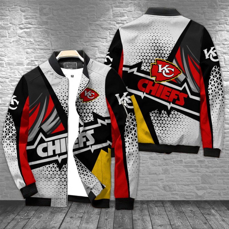 Kansas City Chiefs Bomber Jacket Front