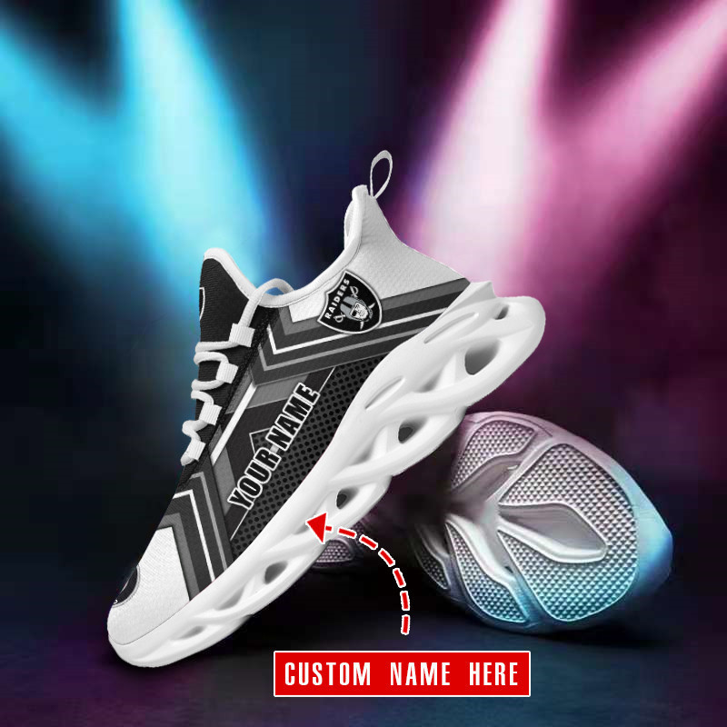 Personalized NFL Yezy Sneakers for Las Vegas Raiders