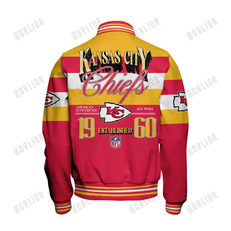 Kansas City Chiefs Personalized Varsity Jacket detail