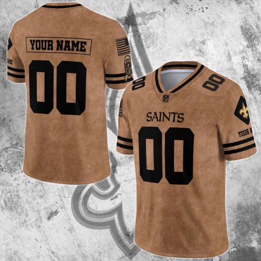 New Orleans Saints Personalized V-neck Football Jersey