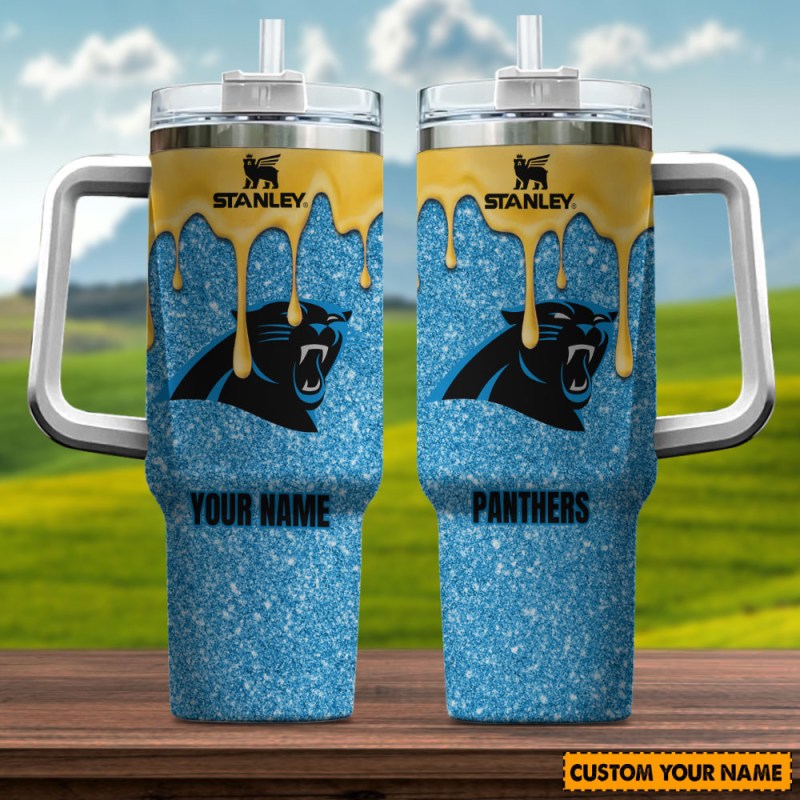 Carolina Panthers New Personalized 40oz Tumbler - View 3
