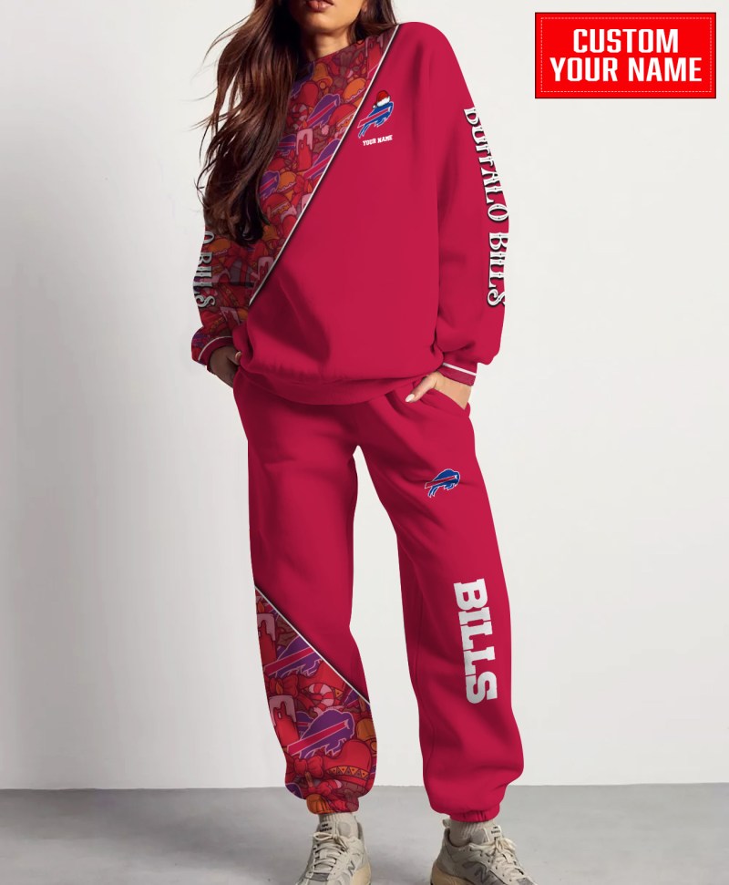 Buffalo Bills Christmas Pattern Unisex Combo Sweatshirt And Sweatpants