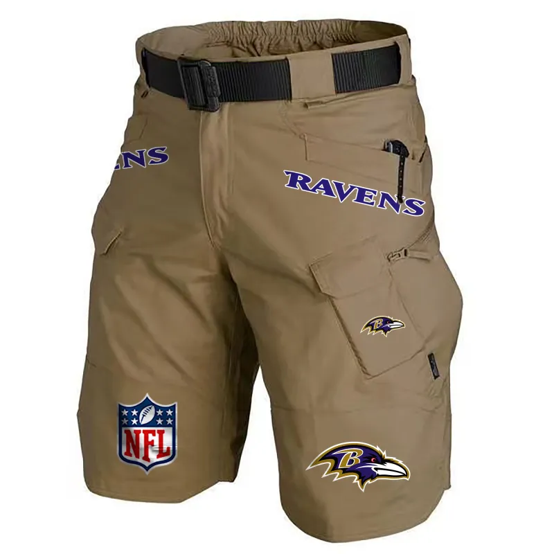 Baltimore Ravens Dark Khaki Shorts